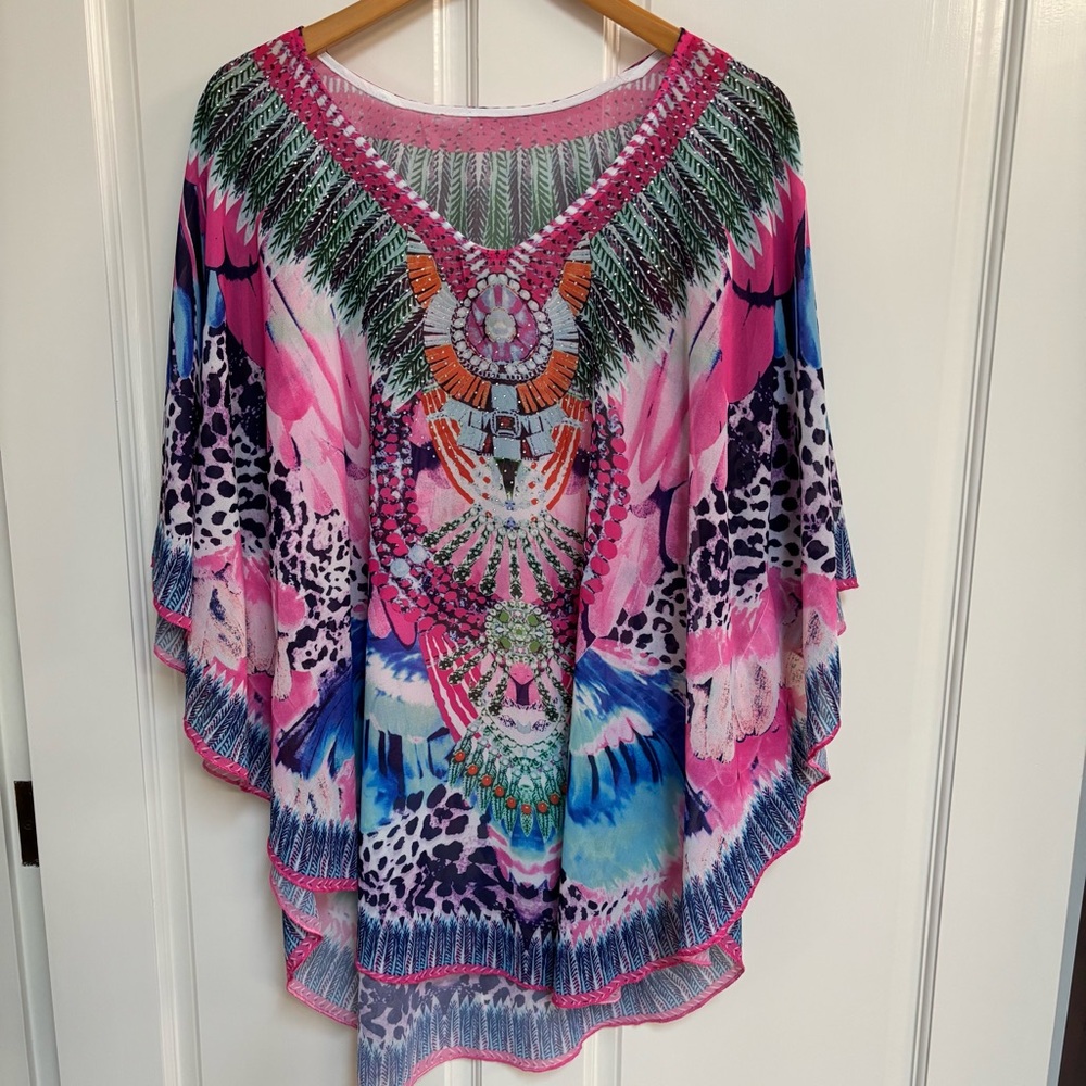Caftan Beach Cover Up one size